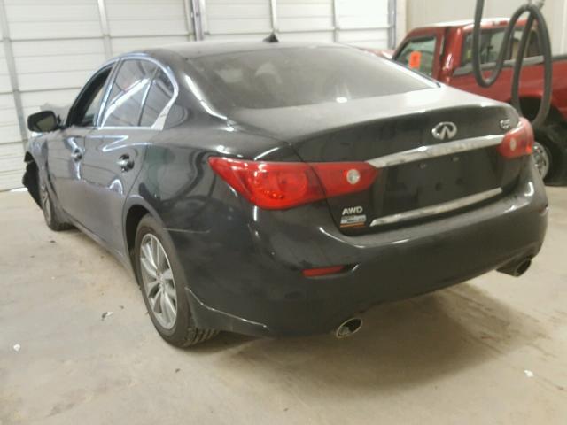 JN1BV7AR7EM702285 - 2014 INFINITI Q50 BASE Negro foto 3
