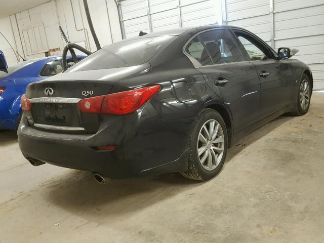 JN1BV7AR7EM702285 - 2014 INFINITI Q50 BASE Negro foto 4