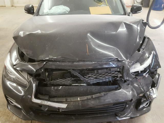 JN1BV7AR7EM702285 - 2014 INFINITI Q50 BASE Negro foto 7