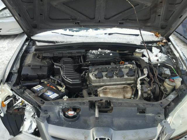 2HGES26724H534152 - 2004 HONDA CIVIC EX GRAY photo 7