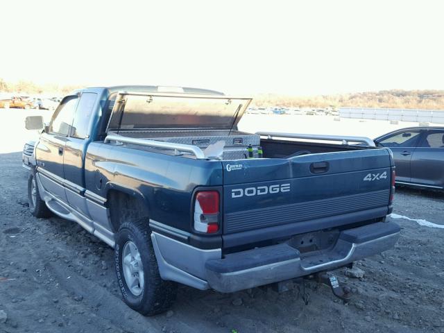 1B7HF13Z8VJ532616 - 1997 DODGE RAM 1500 GREEN photo 3