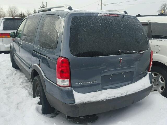 1GMDV23L85D153578 - 2005 PONTIAC MONTANA SV GRAY photo 3