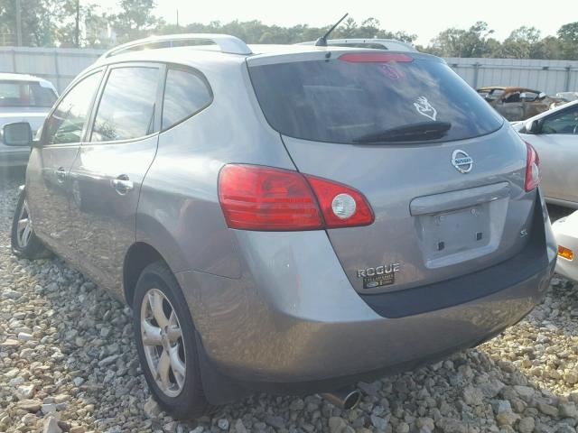 JN8AS5MTXAW029105 - 2010 NISSAN ROGUE S GRAY photo 3