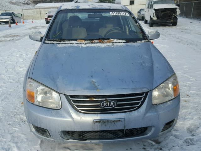 KNAFE121585561572 - 2008 KIA SPECTRA EX BLUE photo 9