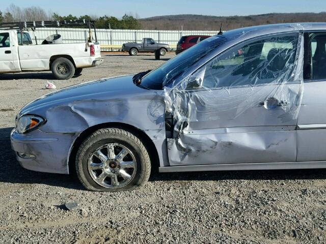 2G4WD532151249553 - 2005 BUICK LACROSSE C SILVER photo 9