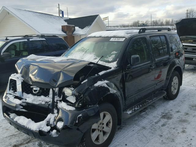 5N1AR18B88C648987 - 2008 NISSAN PATHFINDER BLACK photo 2