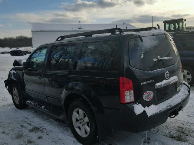 5N1AR18B88C648987 - 2008 NISSAN PATHFINDER BLACK photo 3