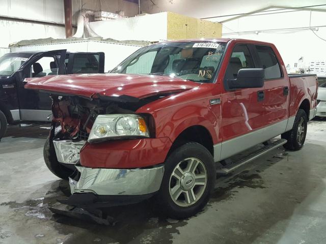 1FTRW12W66KB83298 - 2006 FORD F150 SUPER RED photo 2