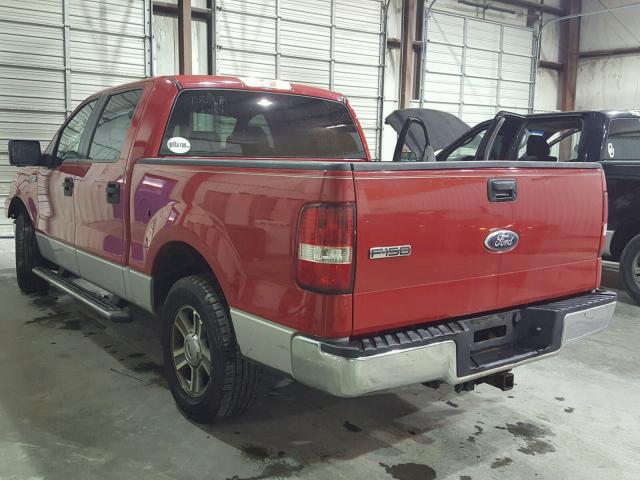 1FTRW12W66KB83298 - 2006 FORD F150 SUPER RED photo 3