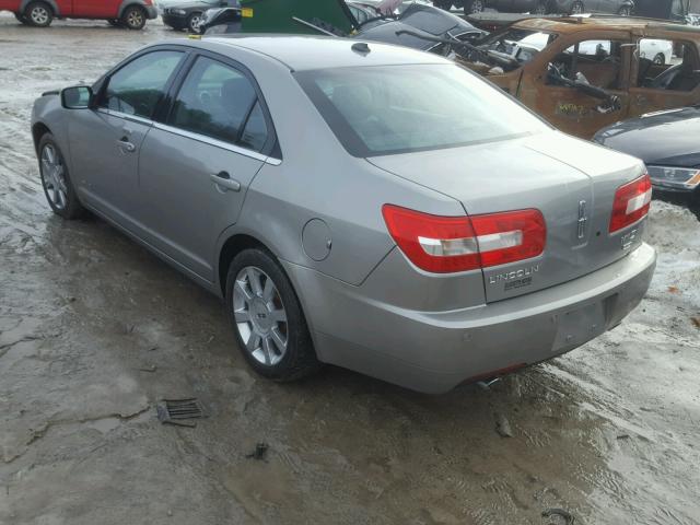 3LNHM28T58R648524 - 2008 LINCOLN MKZ GRAY photo 3