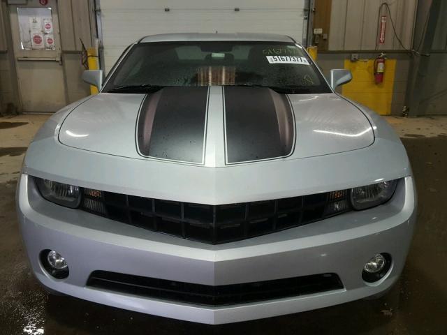 2G1FB1EV3A9141255 - 2010 CHEVROLET CAMARO LT GRAY photo 10