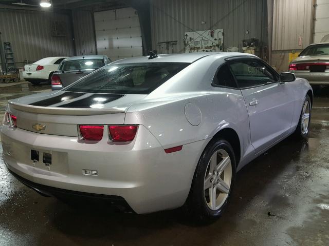 2G1FB1EV3A9141255 - 2010 CHEVROLET CAMARO LT GRAY photo 4