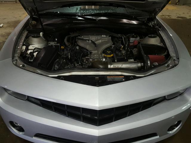 2G1FB1EV3A9141255 - 2010 CHEVROLET CAMARO LT GRAY photo 7