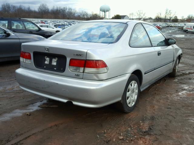 1HGEJ6228YL012669 - 2000 HONDA CIVIC DX SILVER photo 4