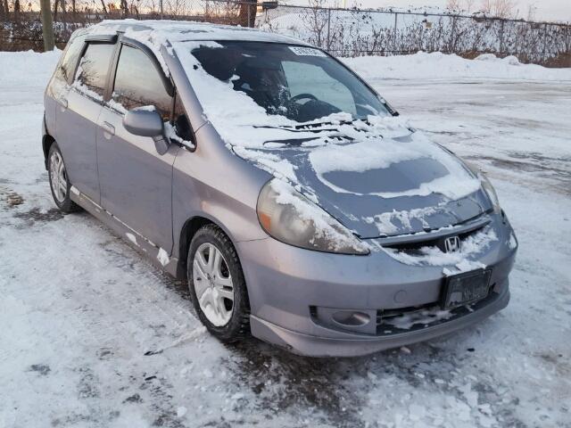 JHMGD376X7S802552 - 2007 HONDA FIT S GRAY photo 1