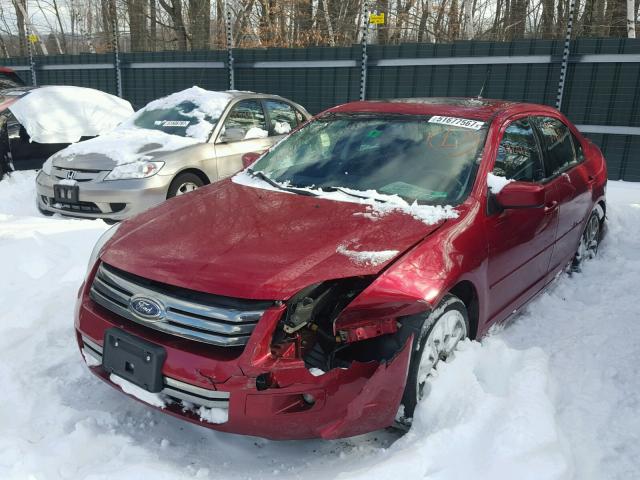 3FAHP07Z29R151914 - 2009 FORD FUSION SE RED photo 2