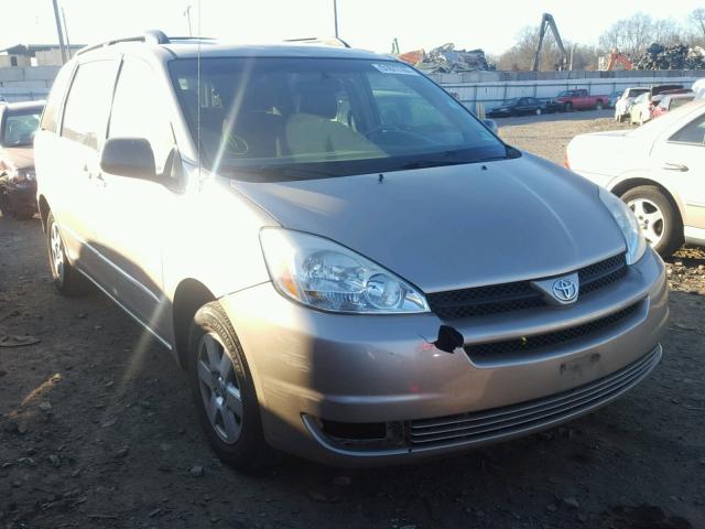 5TDZA23C55S244916 - 2005 TOYOTA SIENNA CE GOLD photo 1