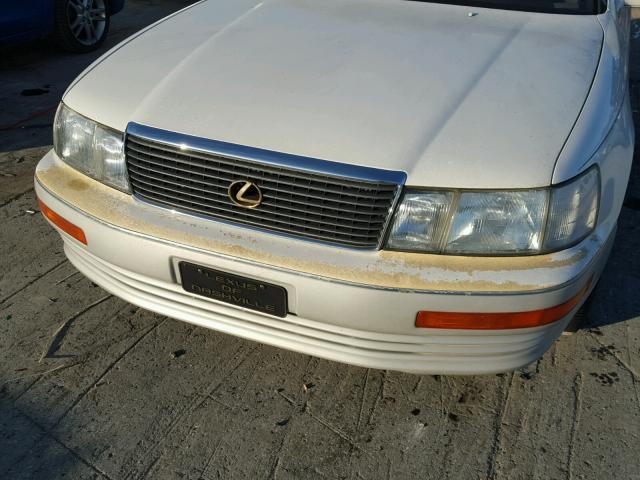 JT8UF11E8R0201298 - 1994 LEXUS LS 400 WHITE photo 9