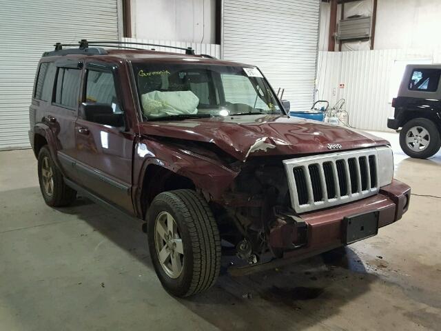 1J8HH48K88C106997 - 2008 JEEP COMMANDER BURGUNDY photo 1