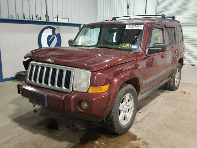 1J8HH48K88C106997 - 2008 JEEP COMMANDER BURGUNDY photo 2