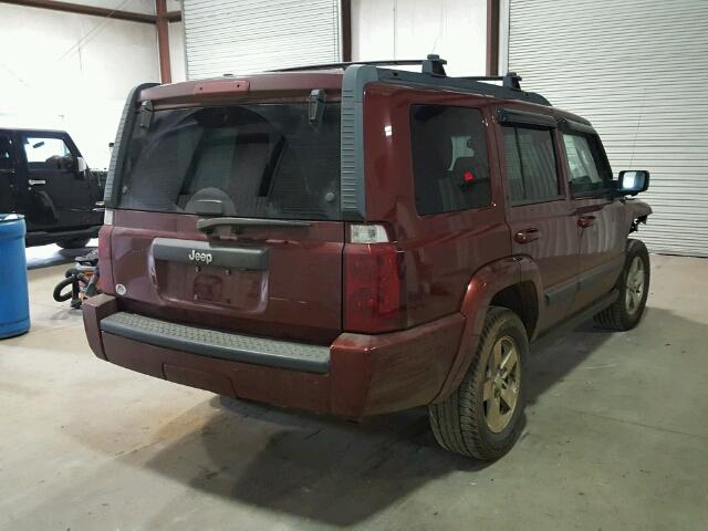 1J8HH48K88C106997 - 2008 JEEP COMMANDER BURGUNDY photo 4