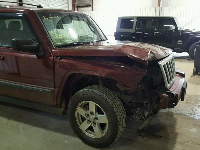 1J8HH48K88C106997 - 2008 JEEP COMMANDER BURGUNDY photo 9