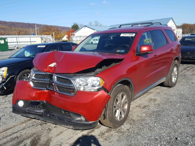 1D4SE4GT6BC597659 - 2011 DODGE DURANGO CR RED photo 2