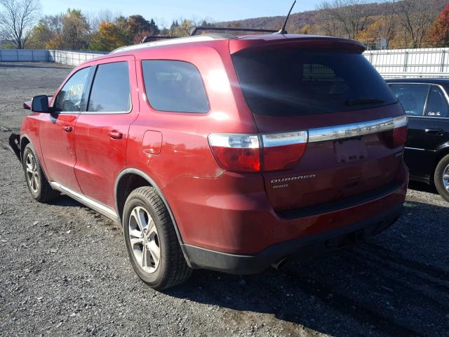 1D4SE4GT6BC597659 - 2011 DODGE DURANGO CR RED photo 3