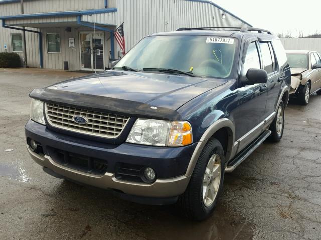 1FMZU74W03UC00789 - 2003 FORD EXPLORER E BLUE photo 2