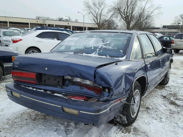 2G4WB54L9P1434241 - 1993 BUICK REGAL CUST BLUE photo 4