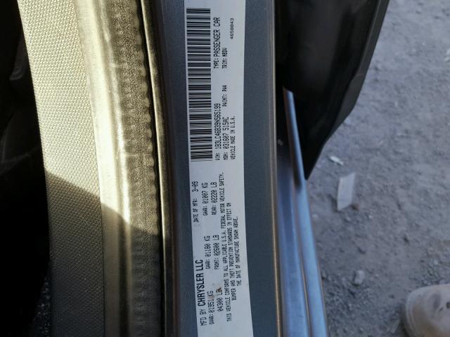 1B3LC46B39N565199 - 2009 DODGE AVENGER SE BLUE photo 10