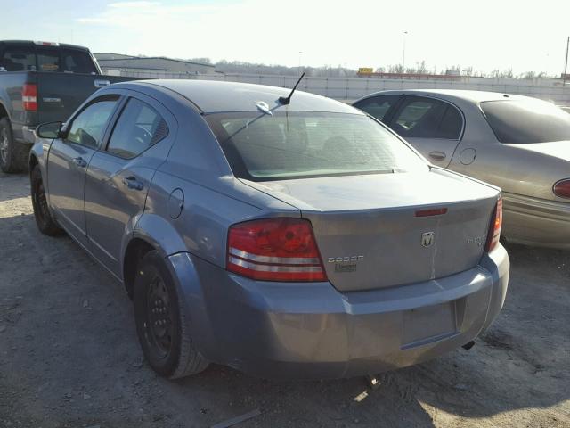 1B3LC46B39N565199 - 2009 DODGE AVENGER SE BLUE photo 3