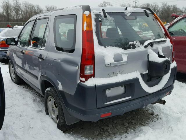 JHLRD68494C018509 - 2004 HONDA CR-V LX SILVER photo 3