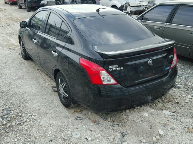 3N1CN7AP6DL849449 - 2013 NISSAN VERSA S BLACK photo 3