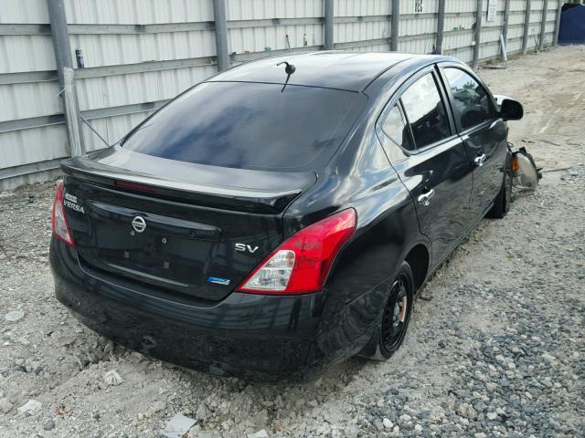 3N1CN7AP6DL849449 - 2013 NISSAN VERSA S BLACK photo 4