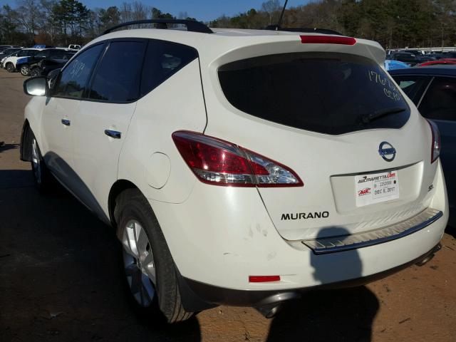 JN8AZ1MUXBW052933 - 2011 NISSAN MURANO S BLACK photo 3