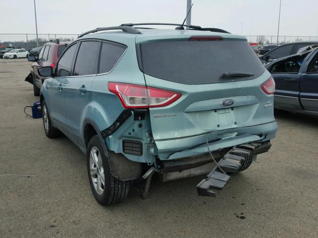 1FMCU0G98DUC33897 - 2013 FORD ESCAPE SE GREEN photo 3