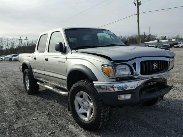 5TEHN72N24Z426168 - 2004 TOYOTA TACOMA DOU SILVER photo 1