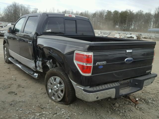 1FTFW1CF5BFA16726 - 2011 FORD F150 SUPER BLACK photo 3