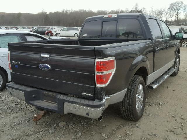 1FTFW1CF5BFA16726 - 2011 FORD F150 SUPER BLACK photo 4