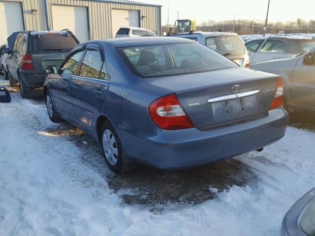 4T1BE32K62U536002 - 2002 TOYOTA CAMRY LE 蓝色 照片 3