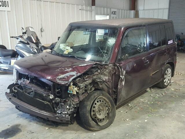 JTLKT334054019166 - 2005 TOYOTA SCION XB BURGUNDY photo 2