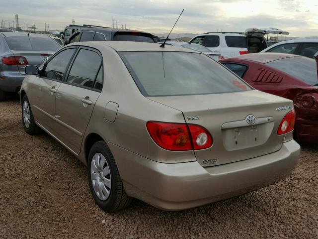 1NXBR32E74Z335064 - 2004 TOYOTA COROLLA CE GOLD photo 3