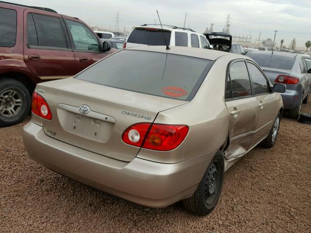 1NXBR32E74Z335064 - 2004 TOYOTA COROLLA CE GOLD photo 4