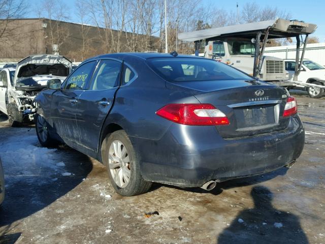 JN1BY1AR8BM373662 - 2011 INFINITI M37 X BLUE photo 3