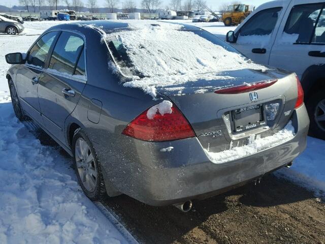 1HGCM66876A029663 - 2006 HONDA ACCORD EX GRAY photo 3