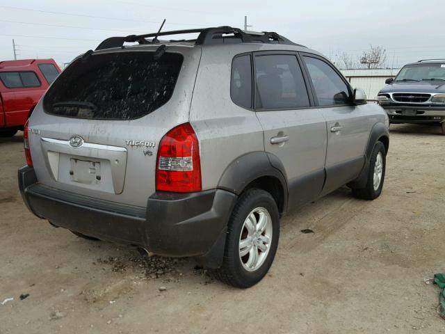 KM8JN12D26U261770 - 2006 HYUNDAI TUCSON GLS SILVER photo 4