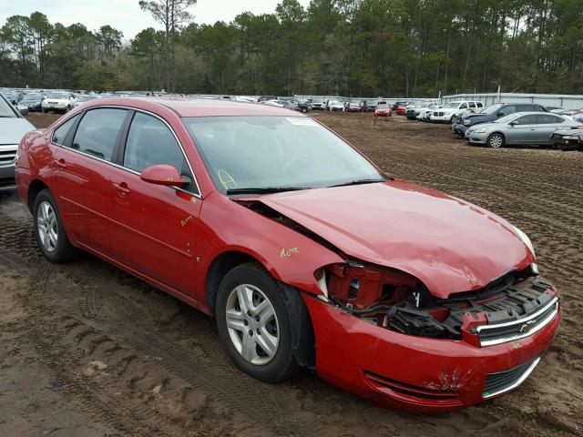 2G1WB58K281330884 - 2008 CHEVROLET IMPALA LS RED photo 1