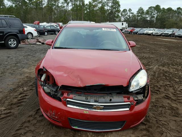 2G1WB58K281330884 - 2008 CHEVROLET IMPALA LS RED photo 9