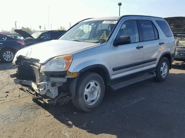 JHLRD68434C003889 - 2004 HONDA CR-V LX SILVER photo 2